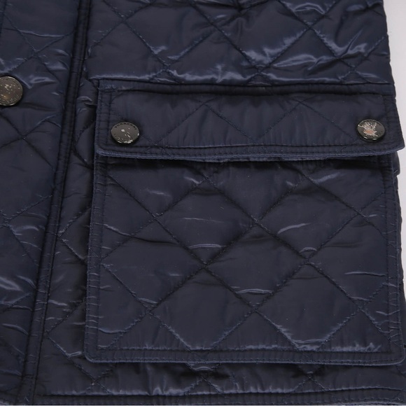 Burberry Navy Blue Quilted Jacket boys size 10 - Picture 3 of 5